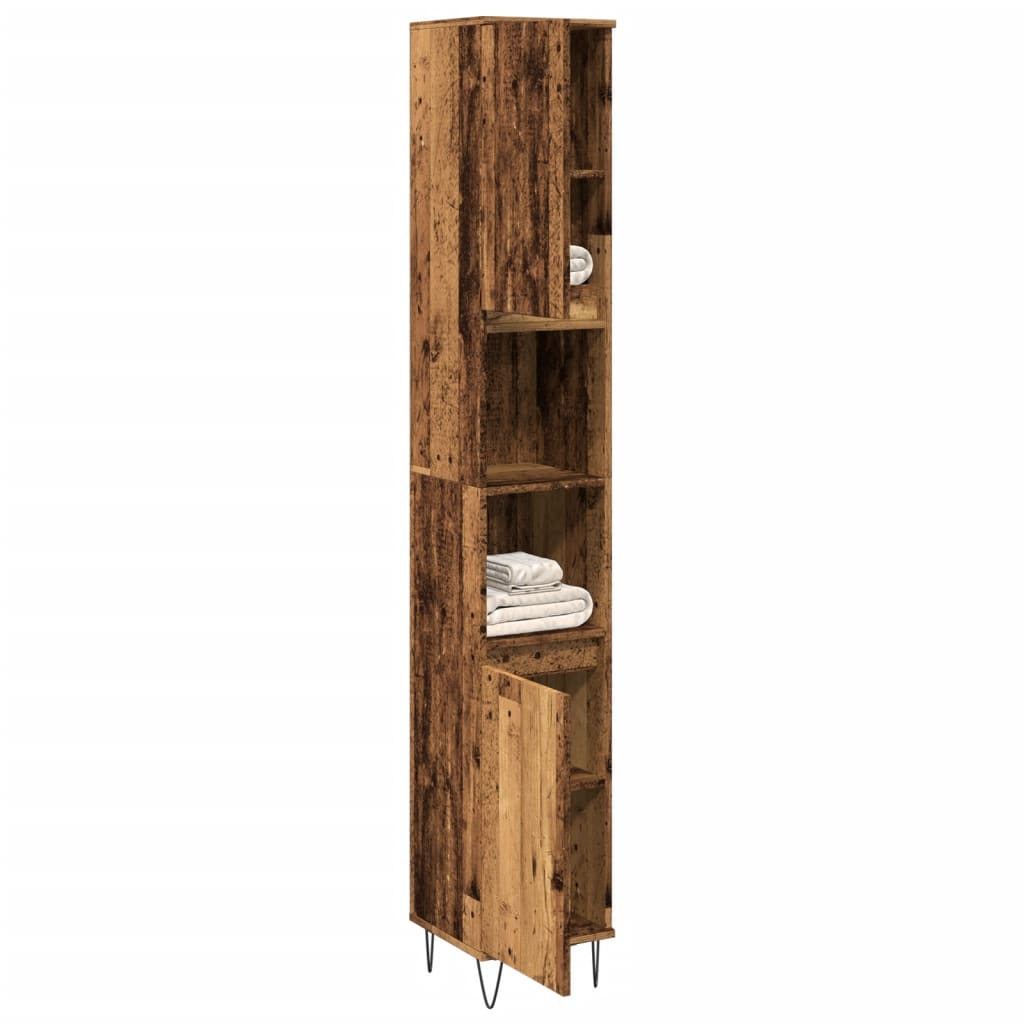 Dulap De Baie, , 30X30X190 Cm, Lemn Prelucrat