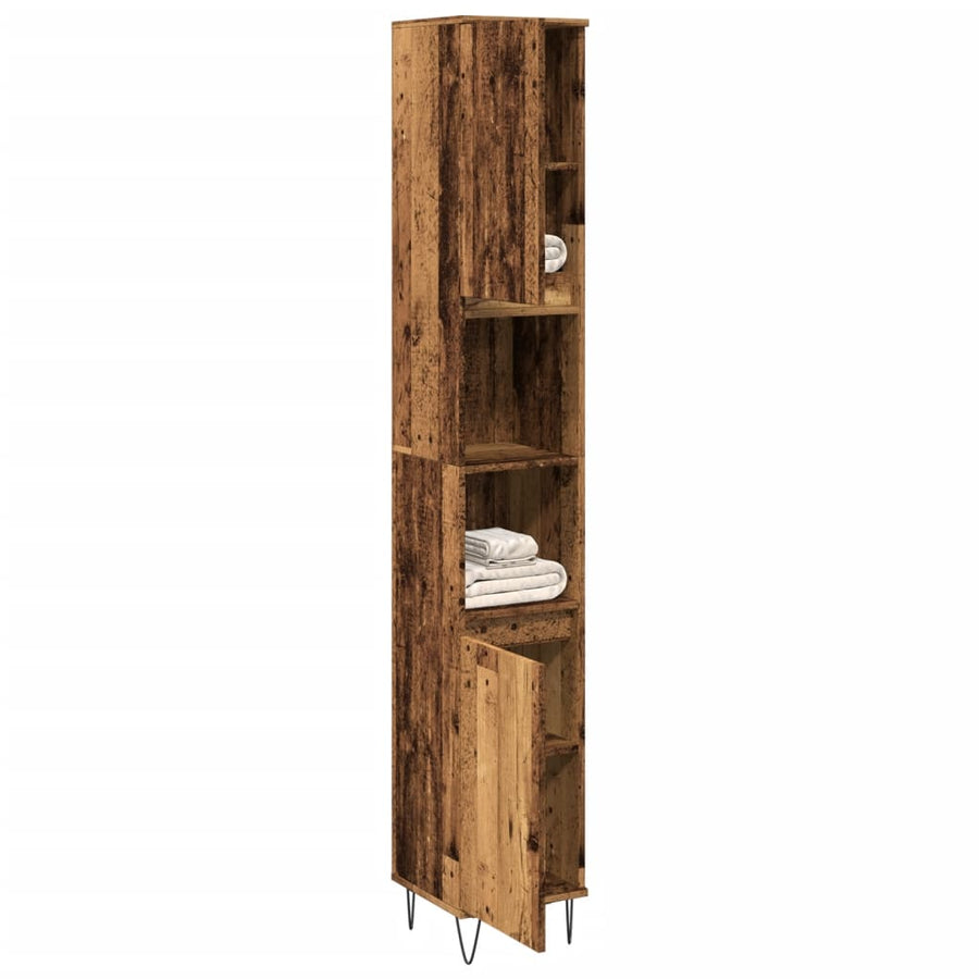Dulap De Baie, , 30X30X190 Cm, Lemn Prelucrat