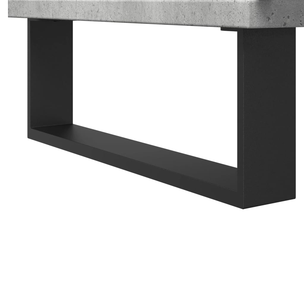 Dulap De Baie, Gri Beton, 30X30X190 Cm, Lemn Prelucrat
