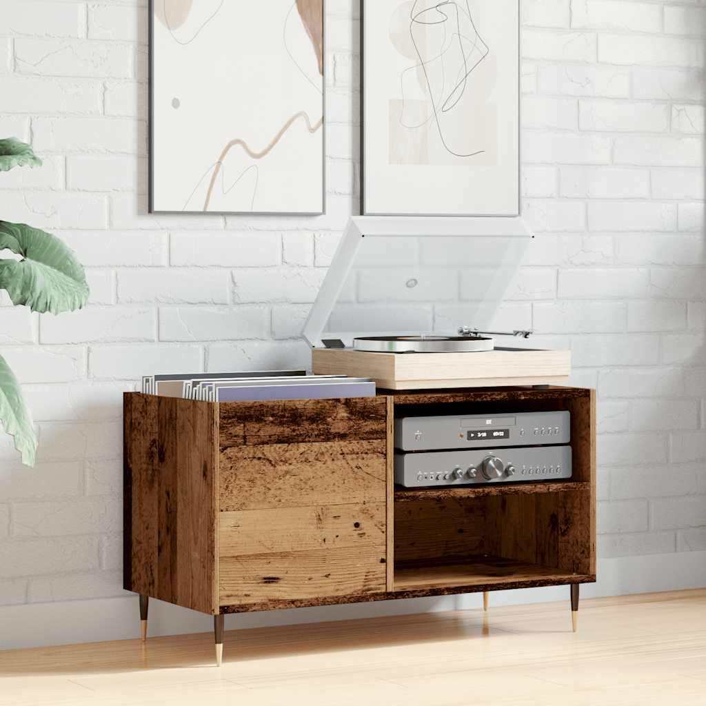 Dulap Pentru Discuri, Lemn Vechi, 84,5X38X48 Cm, Lemn Prelucrat