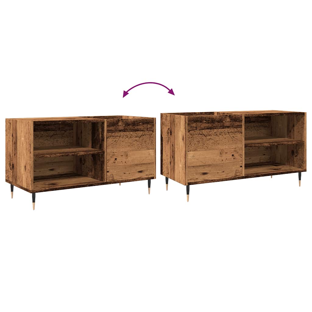 Dulap Pentru Discuri, Lemn Vechi, 84,5X38X48 Cm, Lemn Prelucrat