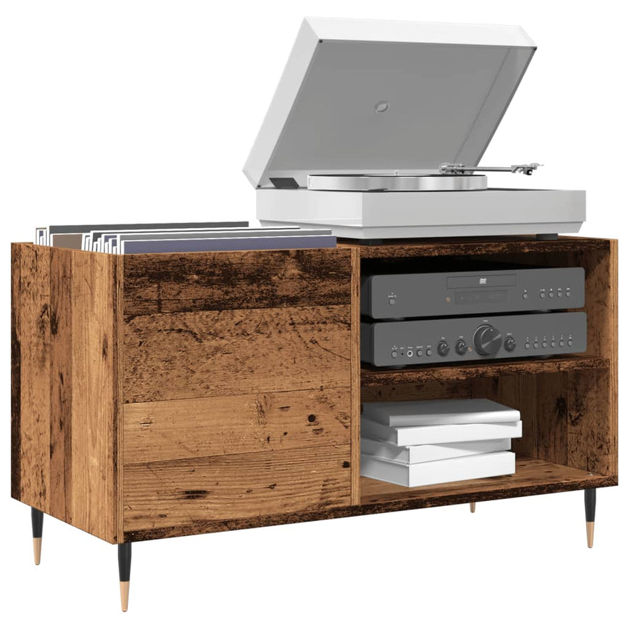 Dulap Pentru Discuri, Lemn Vechi, 84,5X38X48 Cm, Lemn Prelucrat