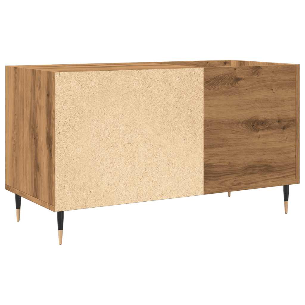 Dulap Discuri Stejar Artizanal, 84,5X38X48 Cm, Lemn Prelucrat