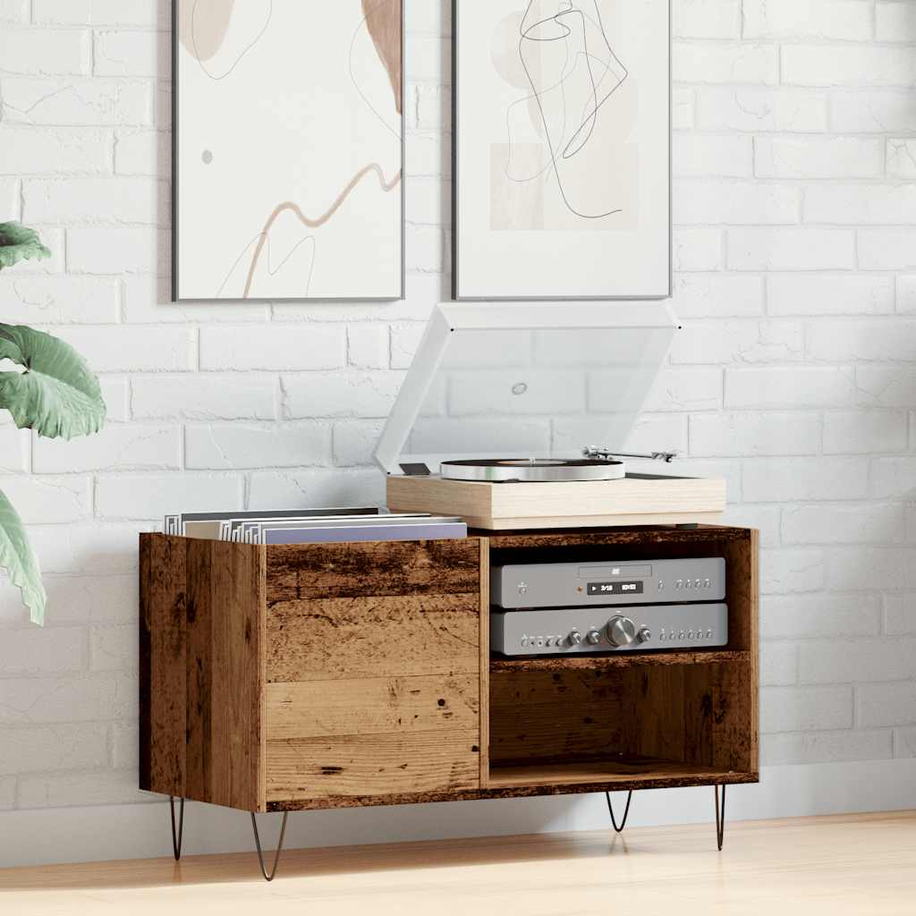 Dulap Pentru Discuri, Lemn Vechi, 84,5X38X48 Cm, Lemn Prelucrat