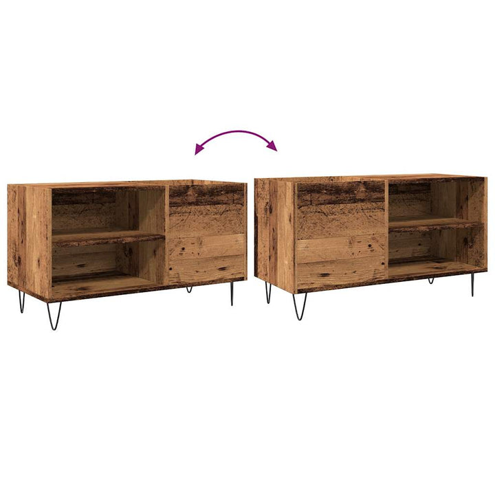 Dulap Pentru Discuri, Lemn Vechi, 84,5X38X48 Cm, Lemn Prelucrat