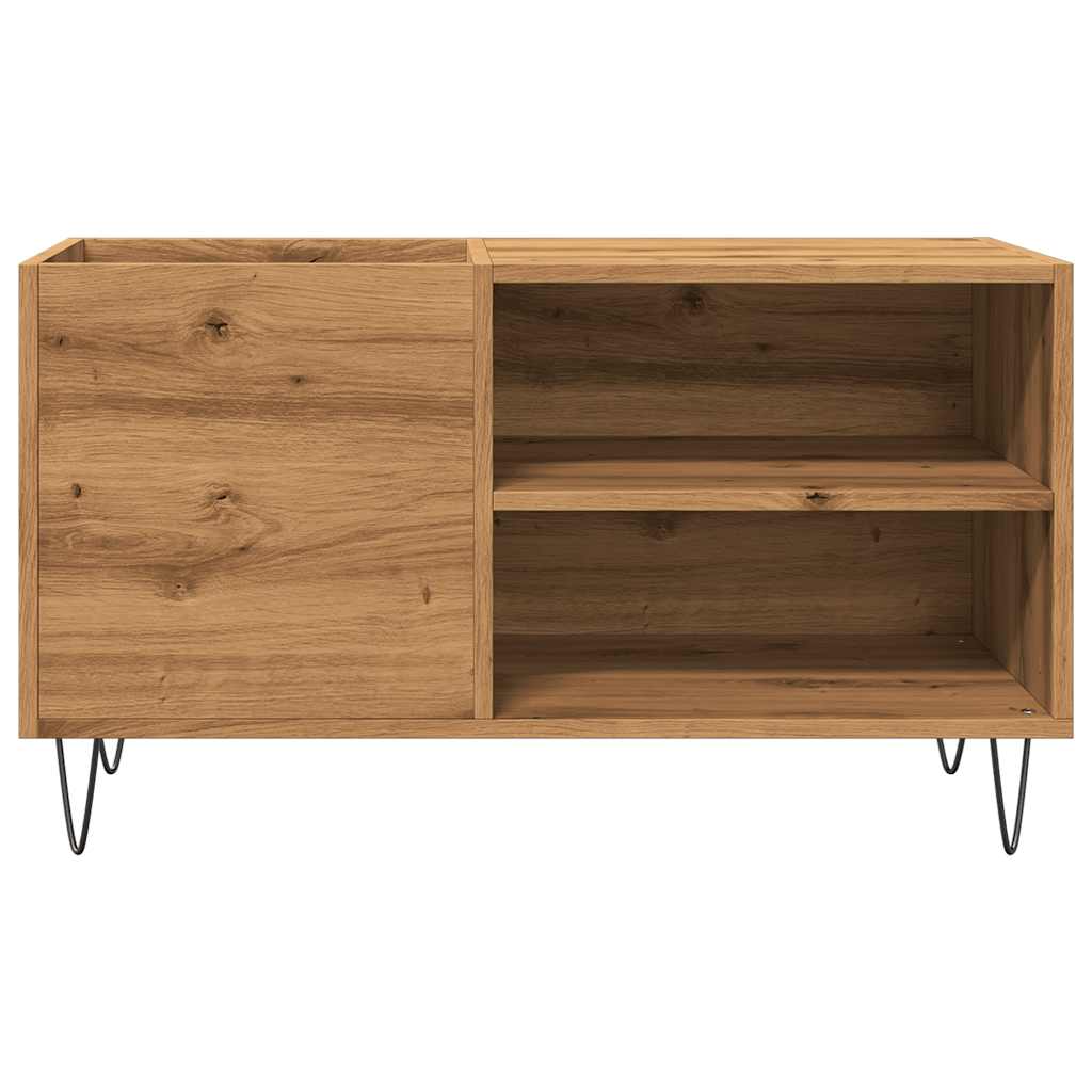 Dulap Discuri Stejar Artizanal, 84,5X38X48 Cm, Lemn Prelucrat