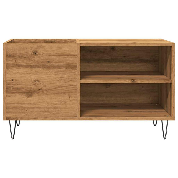 Dulap Discuri Stejar Artizanal, 84,5X38X48 Cm, Lemn Prelucrat