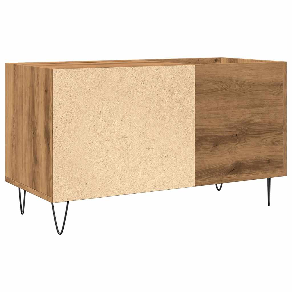 Dulap Discuri Stejar Artizanal, 84,5X38X48 Cm, Lemn Prelucrat