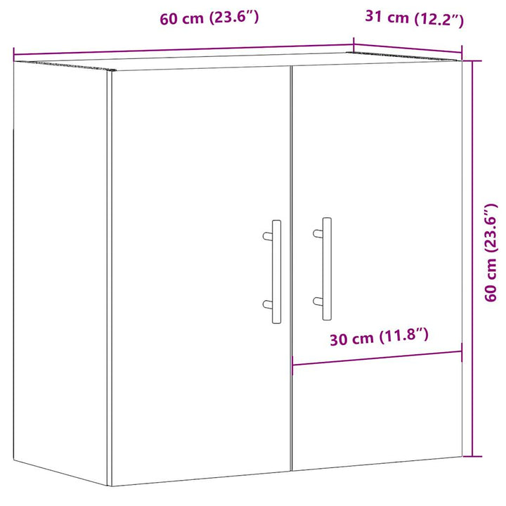 Dulap De Perete, , 60X31X60 Cm, Lemn Prelucrat