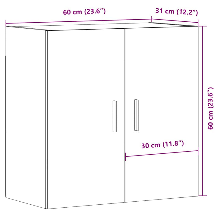 Dulap De Perete, , 60X31X60 Cm, Lemn Prelucrat