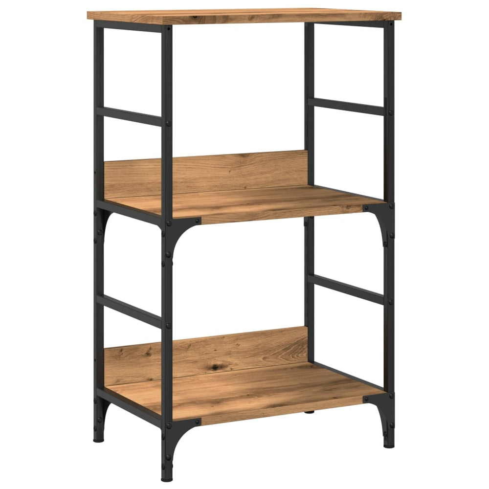 Bibliotecă, Stejar Artizanal, 50X33X82 Cm, Lemn Prelucrat