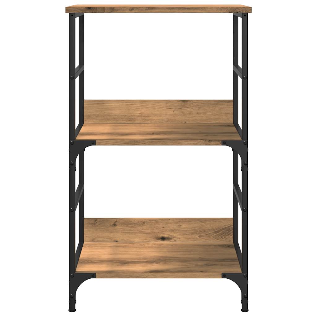 Bibliotecă, Stejar Artizanal, 50X33X82 Cm, Lemn Prelucrat