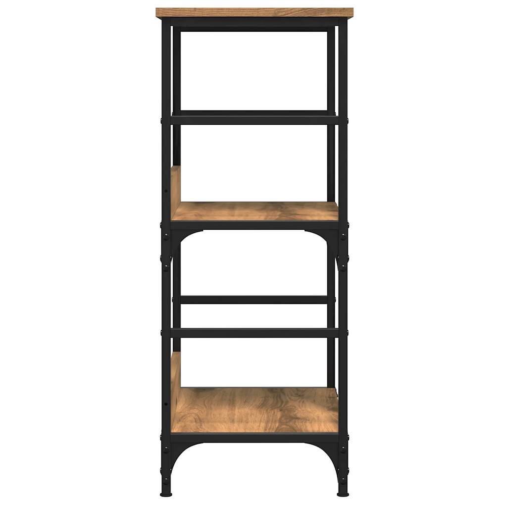 Bibliotecă, Stejar Artizanal, 50X33X82 Cm, Lemn Prelucrat