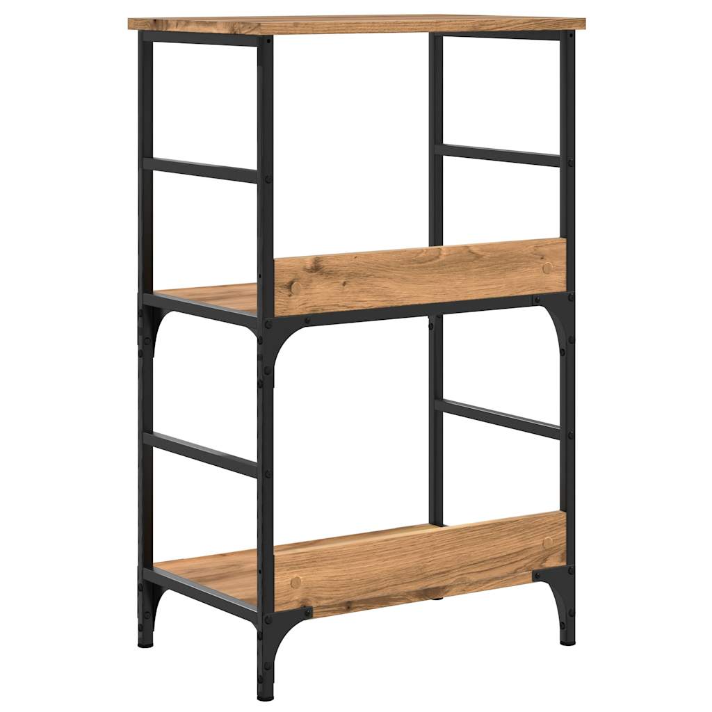 Bibliotecă, Stejar Artizanal, 50X33X82 Cm, Lemn Prelucrat
