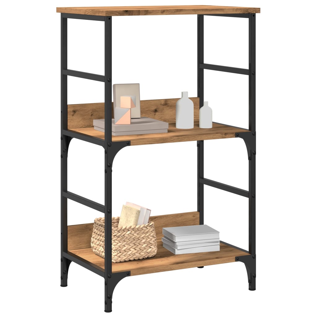 Bibliotecă, Stejar Artizanal, 50X33X82 Cm, Lemn Prelucrat