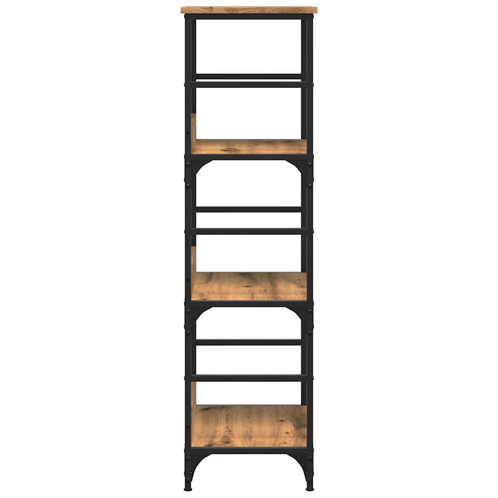 Bibliotecă, Stejar Artizanal, 50X33X117,5 Cm, Lemn Prelucrat