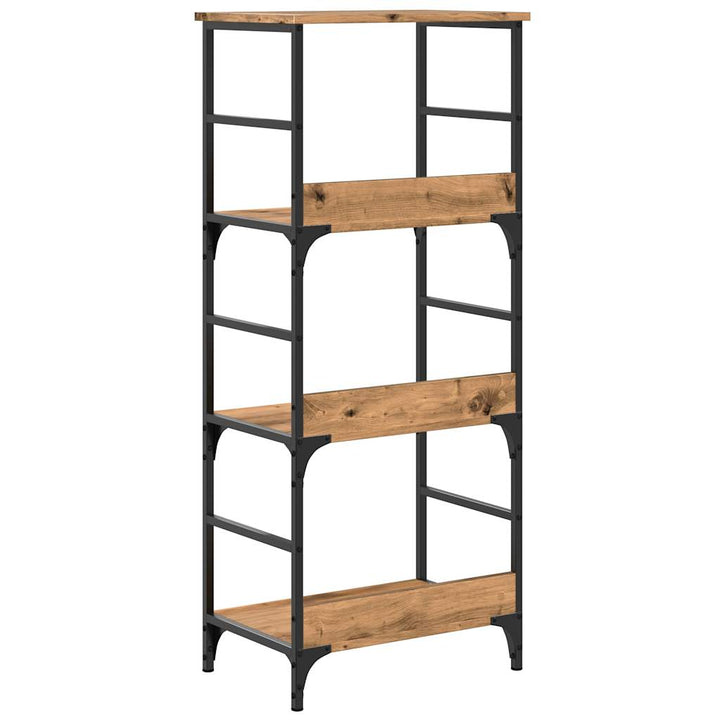 Bibliotecă, Stejar Artizanal, 50X33X117,5 Cm, Lemn Prelucrat