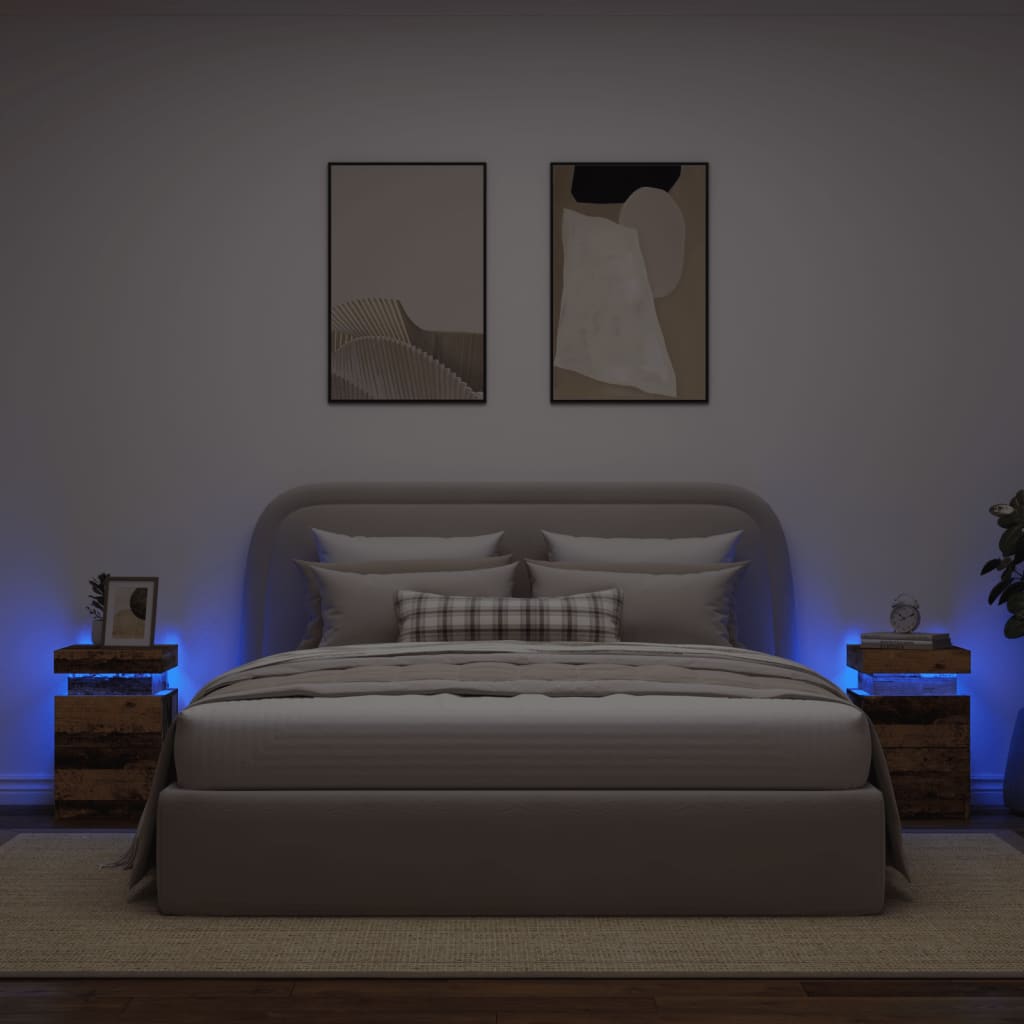 Noptieră Cu Lumini Led, , 35X39X55 Cm