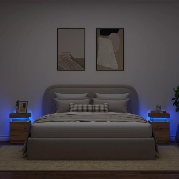 Noptieră Cu Lumini Led, , 35X39X55 Cm