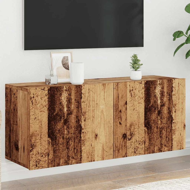 Comodă Tv De Perete, Lemn Vechi, 100X30X41 Cm