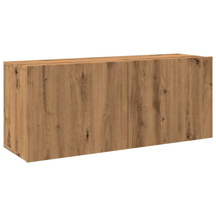 Comodă Tv De Perete, Stejar Artizanal, 100X30X41 Cm