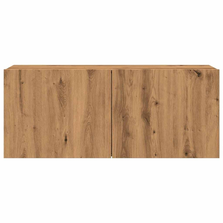 Comodă Tv De Perete, Stejar Artizanal, 100X30X41 Cm