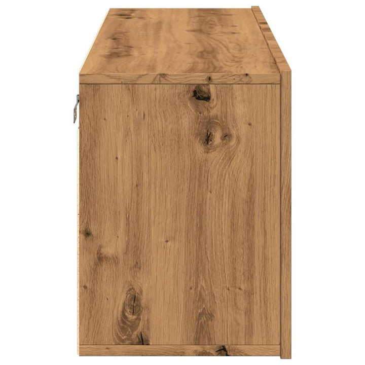 Comodă Tv De Perete, Stejar Artizanal, 100X30X41 Cm