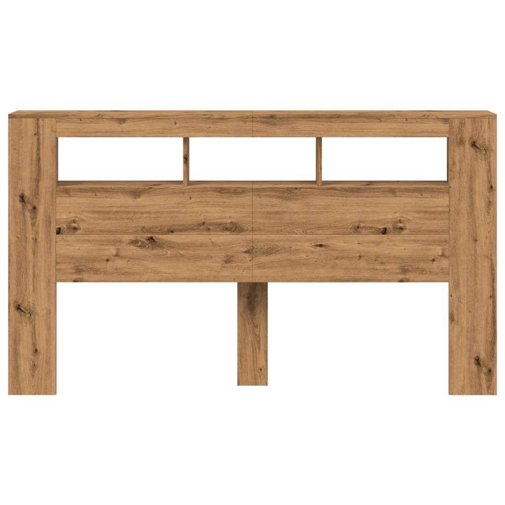 Tăblie De Pat Cu Led, , 180X18,5X103,5 Cm, Lemn