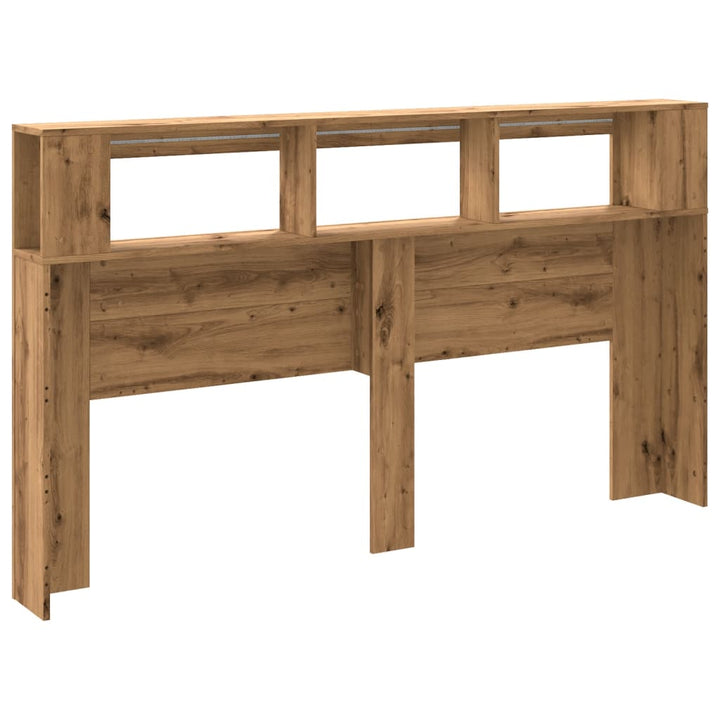 Tăblie De Pat Cu Led, , 180X18,5X103,5 Cm, Lemn