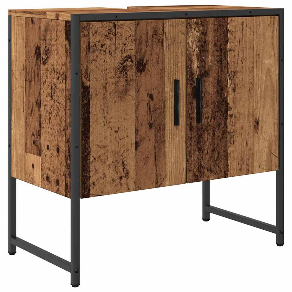 Dulap Pentru Chiuvetă Baie Lemn Vechi 60X33X60Cm Lemn Prelucrat