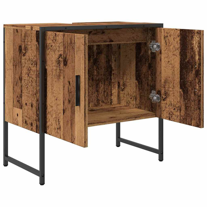 Dulap Pentru Chiuvetă Baie Lemn Vechi 60X33X60Cm Lemn Prelucrat