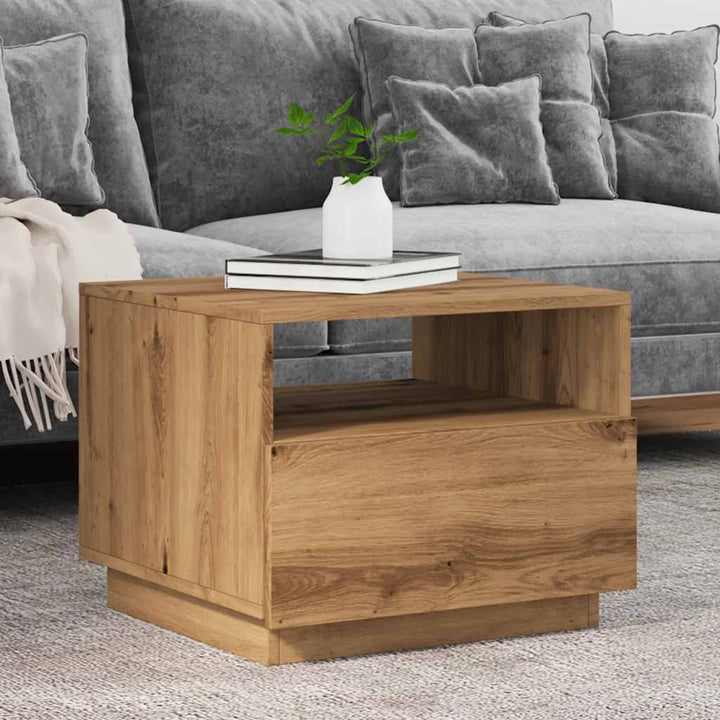Măsuță De Cafea Cu Lumini Led, , 50X49X40 Cm