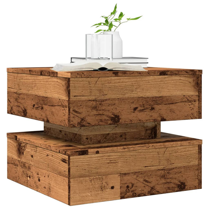Măsuță De Cafea Cu Lumini Led, , 50X50X40 Cm