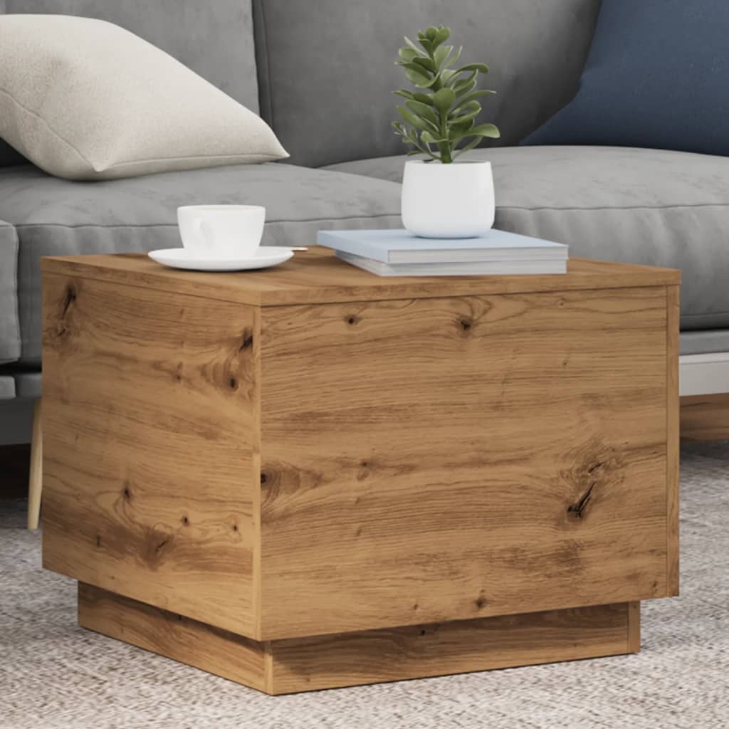 Măsuță De Cafea Cu Lumini Led, , 90X50X40 Cm