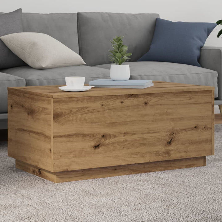 Măsuță De Cafea Cu Lumini Led, , 90X50X40 Cm
