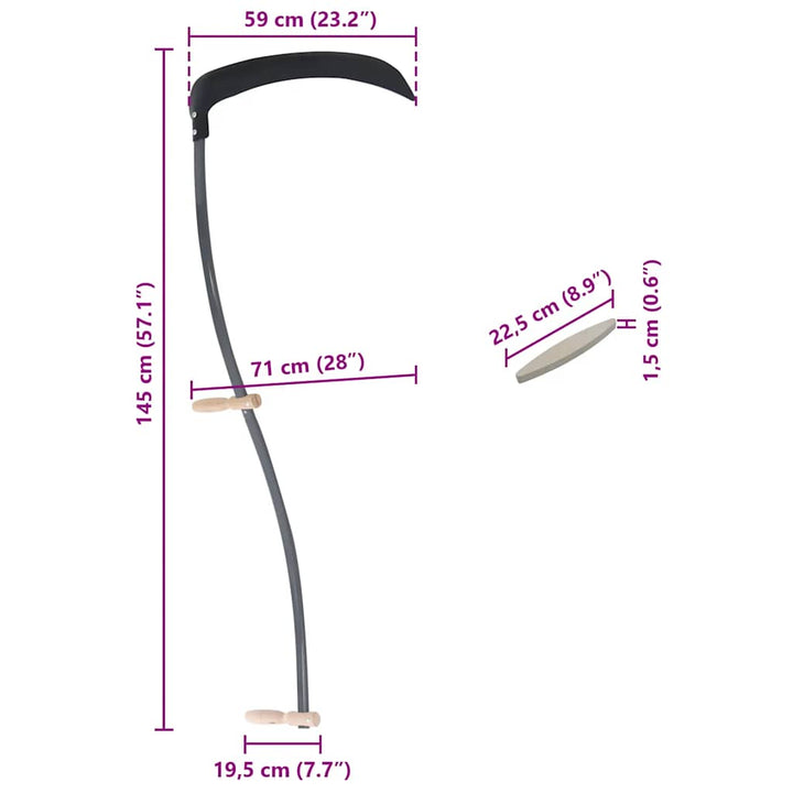 Coasă Cu Piatră De Șlefuit 145 Cm
