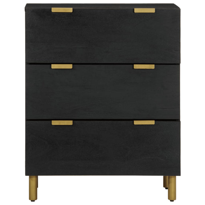 Dulap, Negru, 60X33X75 Cm, Lemn Prelucrat