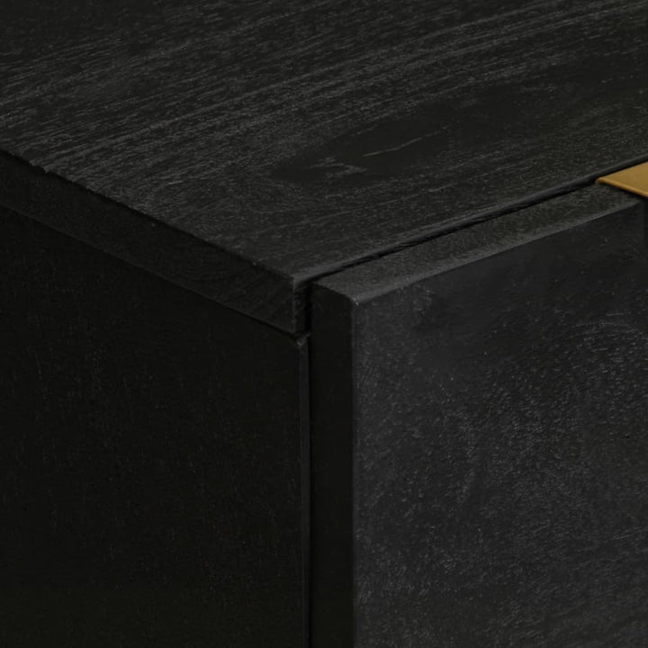 Dulap, Negru, 60X33X75 Cm, Lemn Prelucrat