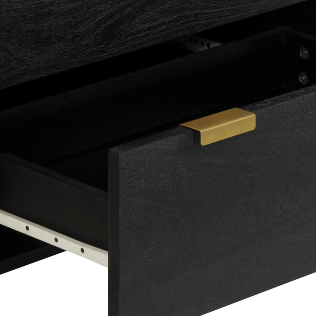 Dulap, Negru, 60X33X75 Cm, Lemn Prelucrat