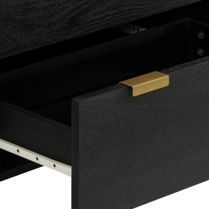 Dulap, Negru, 60X33X75 Cm, Lemn Prelucrat