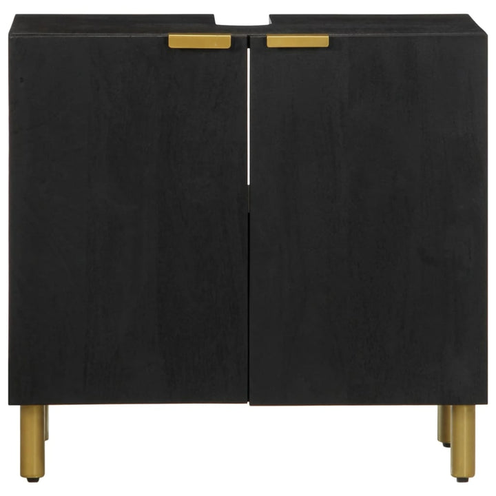 Dulap Chiuveta De Baie, Negru, 62X33X58 Cm, Lemn Prelucrat