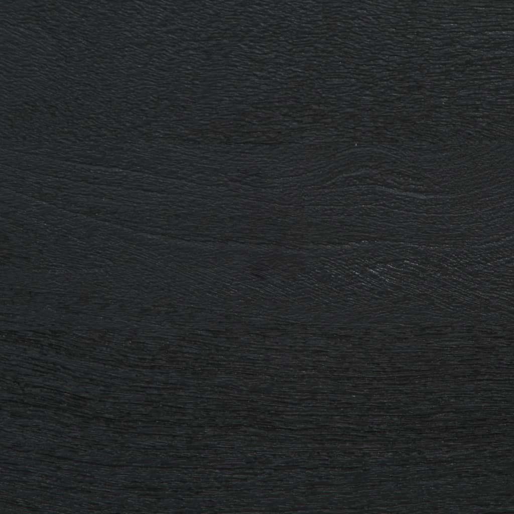 Dulap De Baie, Negru, 38X33X160 Cm, Lemn Masiv De Mango