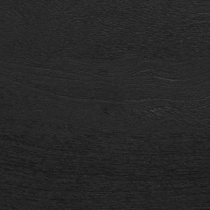 Dulap De Baie, Negru, 38X33X160 Cm, Lemn Masiv De Mango