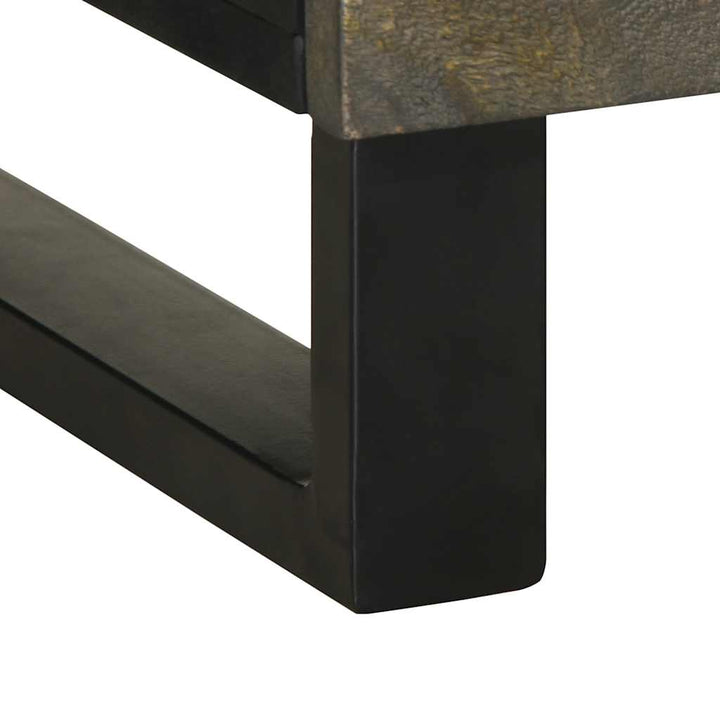 Noptiera Neagra 50X33X62 Cm Lemn Masiv De Mango
