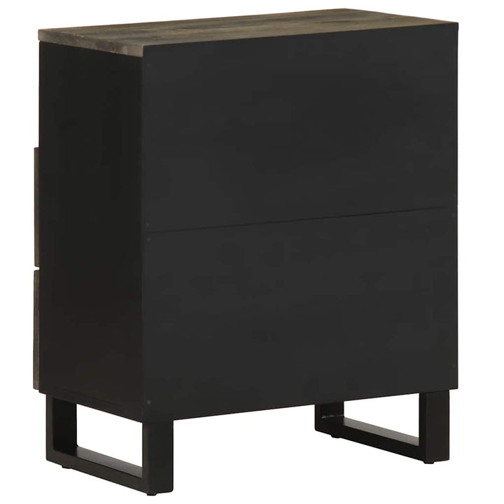 Noptiera Neagra 50X33X62 Cm Lemn Masiv De Mango