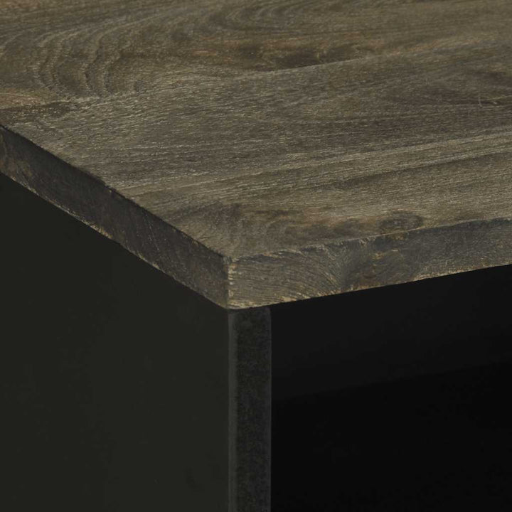 Noptiera Neagra 50X33X62 Cm Lemn Masiv De Mango