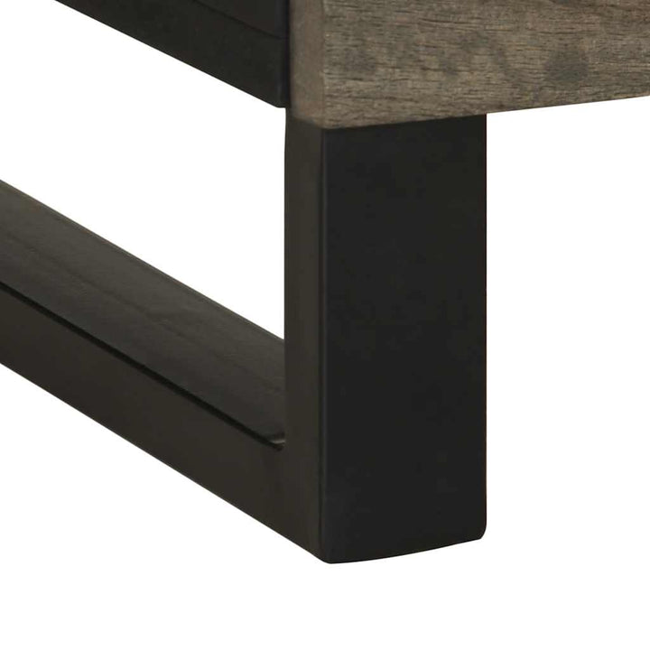 Noptiera Neagra 50X33X62 Cm Lemn Masiv De Mango