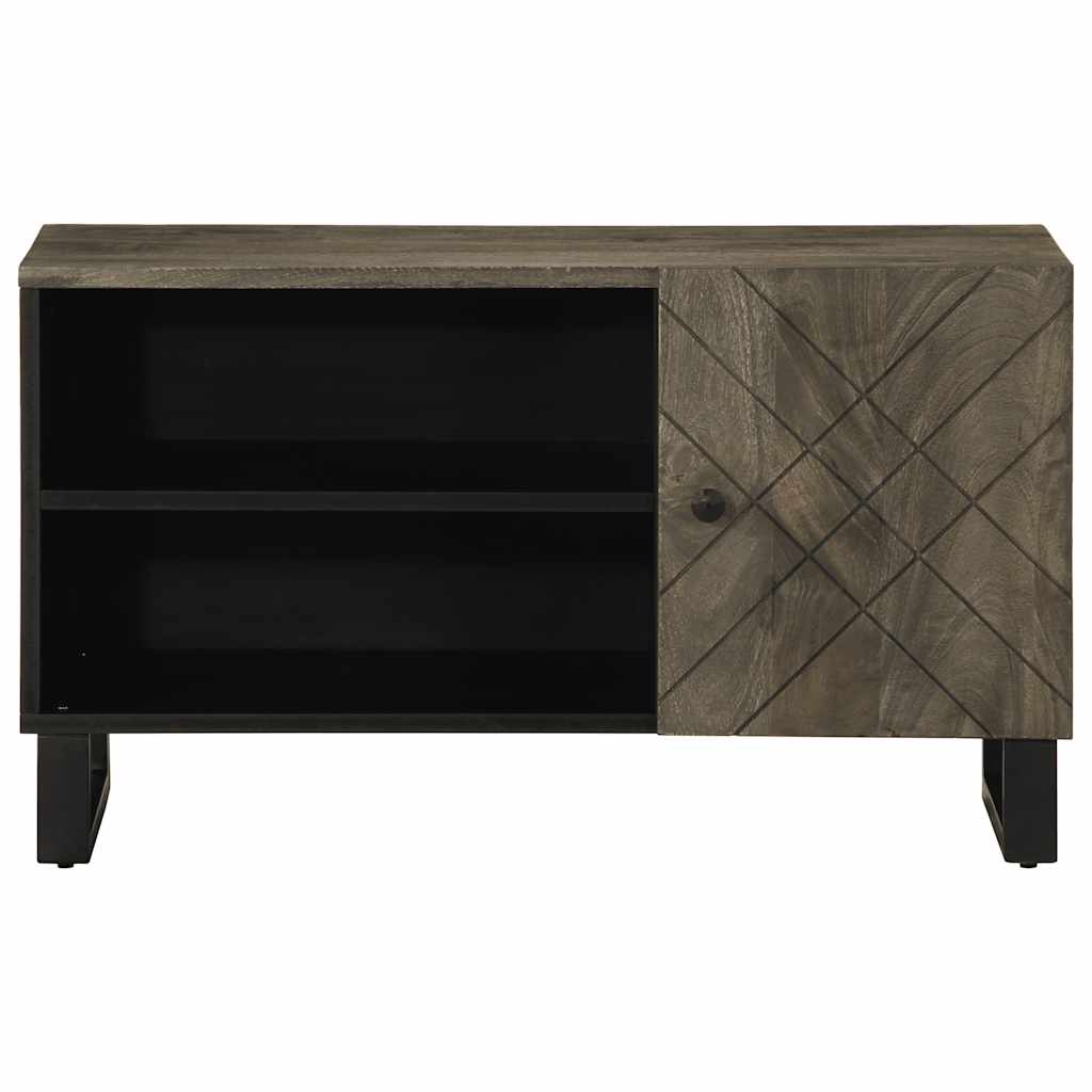 Dulap Tv, Negru, 80X33X46 Cm, Lemn Masiv De Mango