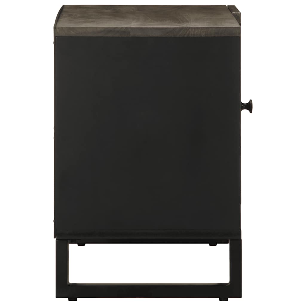 Dulap Tv, Negru, 80X33X46 Cm, Lemn Masiv De Mango