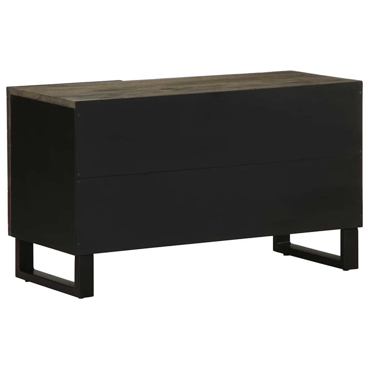 Dulap Tv, Negru, 80X33X46 Cm, Lemn Masiv De Mango